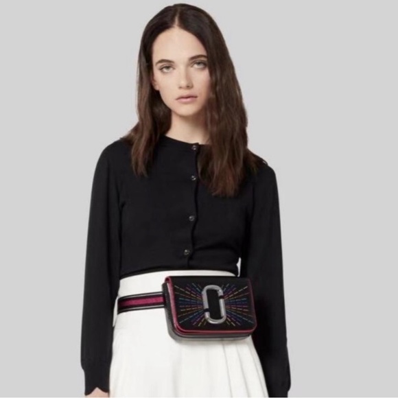 Marc Jacobs Hip Shot Confetti Leather Belt / Crossbody Bag - Picture 2 of 7